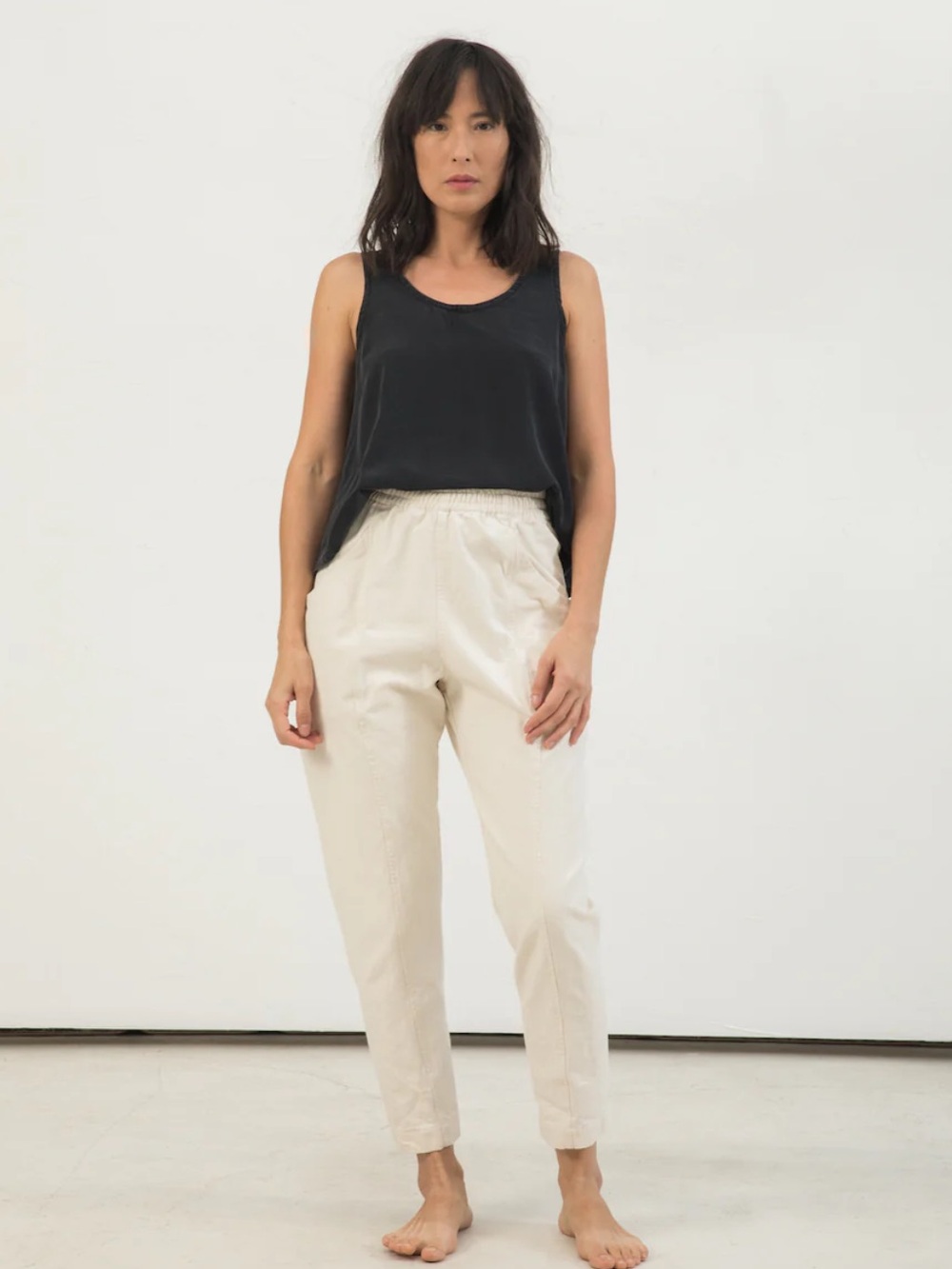 Elizabeth Suzann High Rise Clyde Work Pant in 100% Cotton